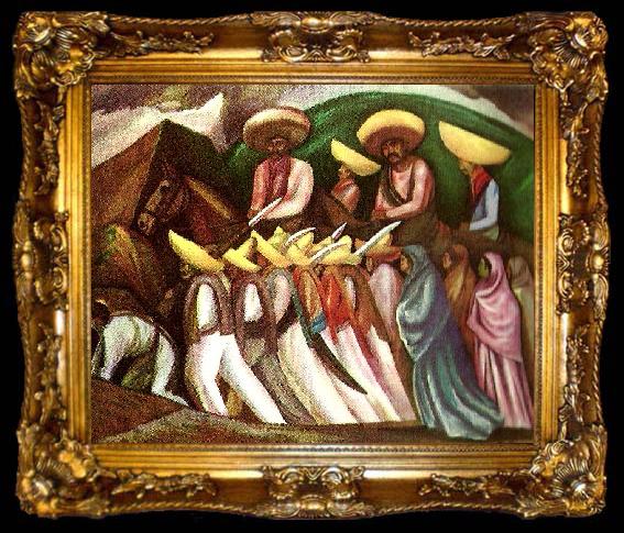 framed  Jose Clemente Orozco zapatistas, ta009-2